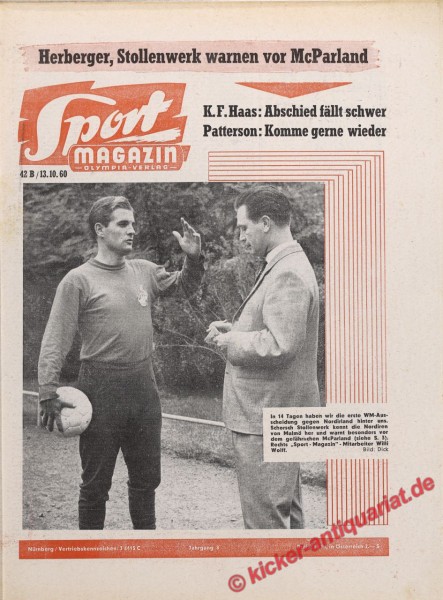 Sportmagazin Nr. 41B, 6.10.1960 bis 12.10.1960