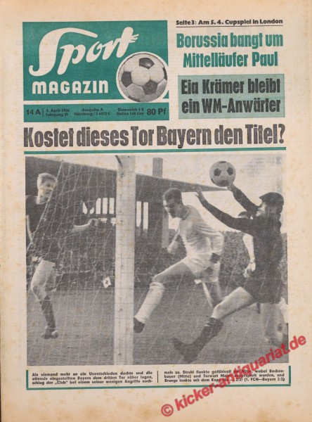 Sportmagazin Nr. 14A, 4.4.1966 bis 10.4.1966