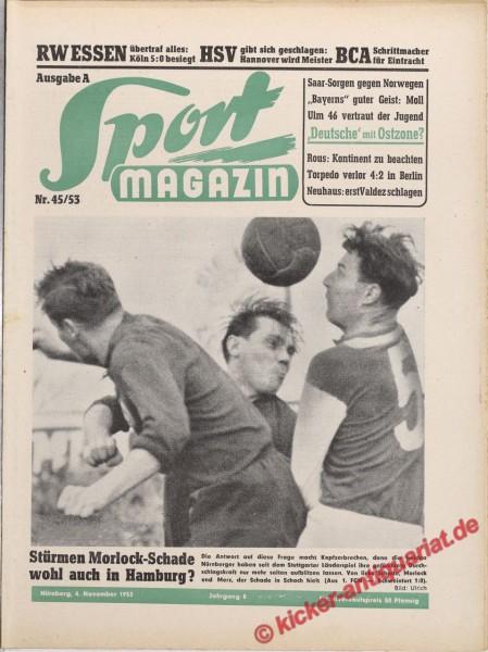 Sportmagazin Nr. 45A, 4.11.1953 bis 10.11.1953