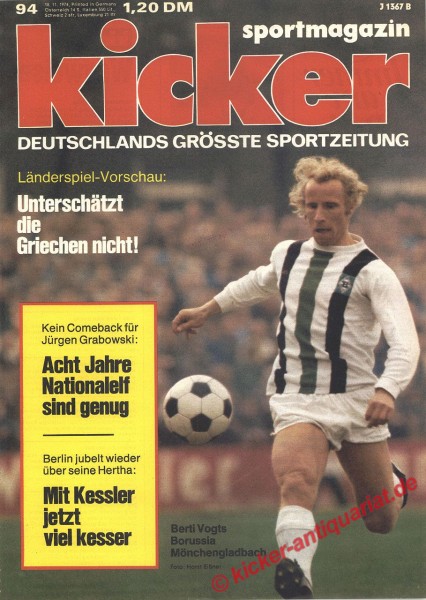 Kicker Berti Vogts!