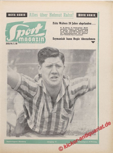 Sportmagazin Nr. 28A, 14.7.1958 bis 20.7.1958