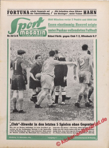 Sportmagazin Nr. 46A, 12.11.1956 bis 18.11.1956