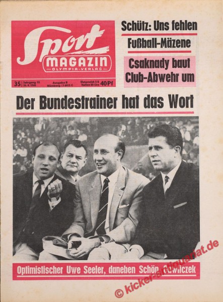 Sportmagazin Nr. 35B, 26.8.1965 bis 1.9.1965