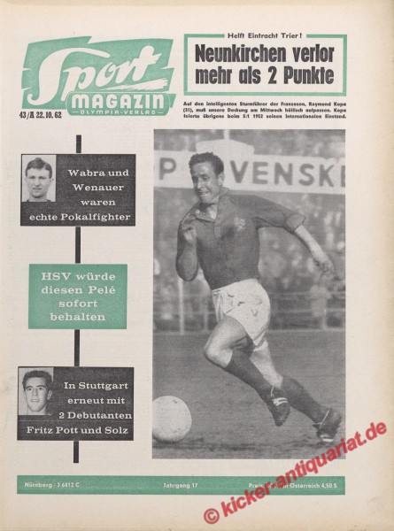 Sportmagazin Nr. 43A, 22.10.1962 bis 28.10.1962