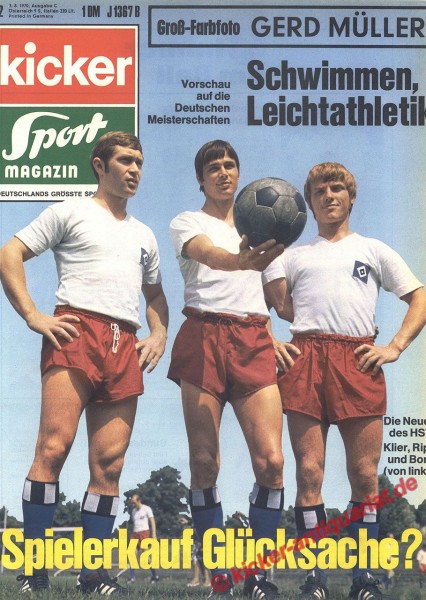 Kicker Sportmagazin Nr. 62, 3.8.1970 bis 9.8.1970