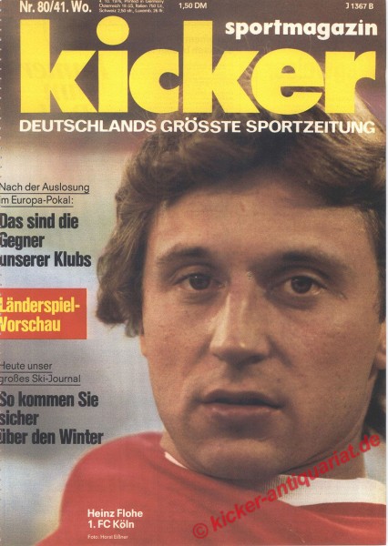 Kicker Sportmagazin Nr. 80, 4.10.1976 bis 10.10.1976