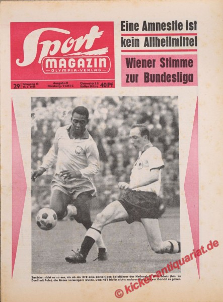 Sportmagazin Nr. 29B, 15.7.1965 bis 21.7.1965