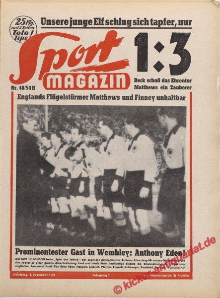 Sportmagazin Nr. 48B, 2.12.1954 bis 8.12.1954