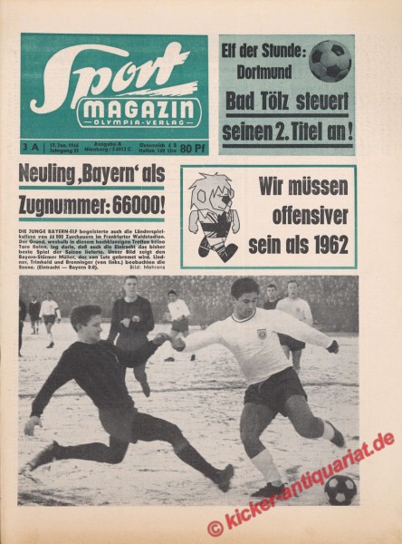 Sportmagazin Nr. 3A, 17.1.1966 bis 23.1.1966