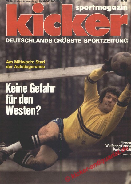 Kicker Sportmagazin Nr. 42, 21.5.1973 bis 27.5.1973