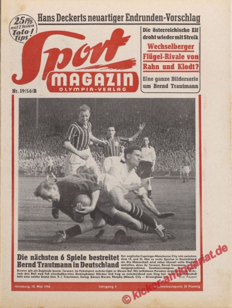 Sportmagazin Nr. 19B, 10.5.1956 bis 16.5.1956