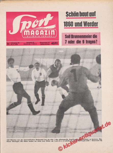 Sportmagazin Nr. 9B, 25.2.1965 bis 3.3.1965