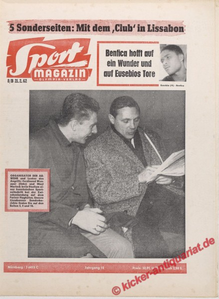 Sportmagazin Nr. 8B, 21.2.1962 bis 27.2.1962