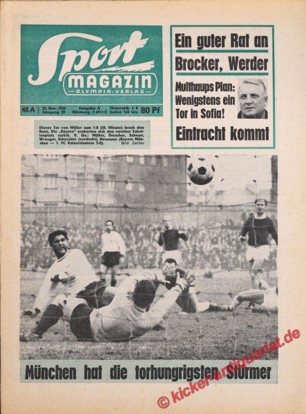 Sportmagazin Nr. 48A, 22.11.1965 bis 28.11.1965