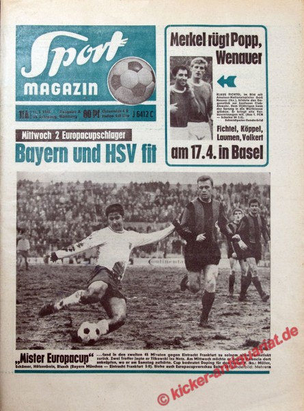 Sportmagazin Nr. 11A, 11.3.1968 bis 17.3.1968