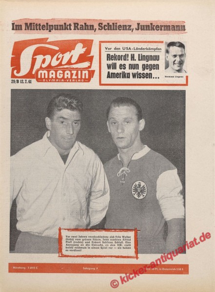 Sportmagazin Nr. 29B, 12.7.1961 bis 18.7.1961