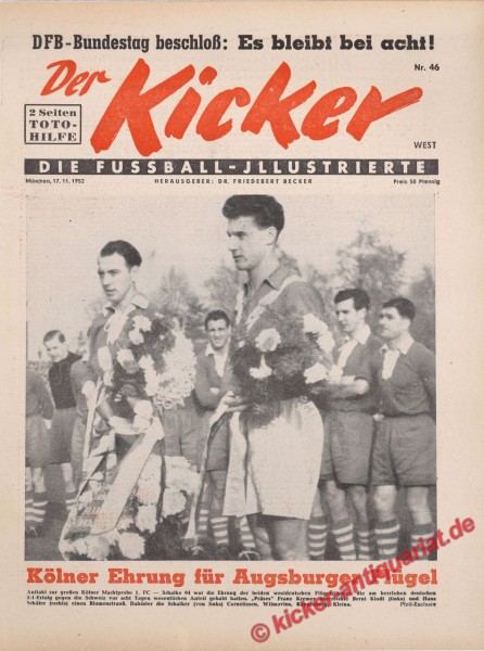 Kicker Nr. 46W, 17.11.1952 bis 23.11.1952