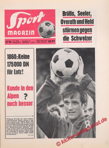 Sportmagazin Nr. 27B, 7.7.1966 bis 13.7.1966