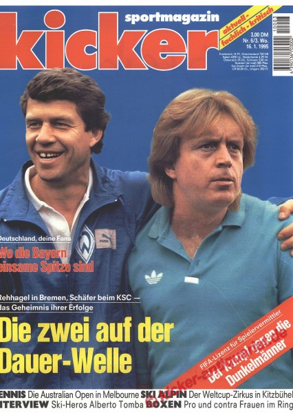 Kicker Sportmagazin Nr. 6, 16.1.1995 bis 22.1.1995