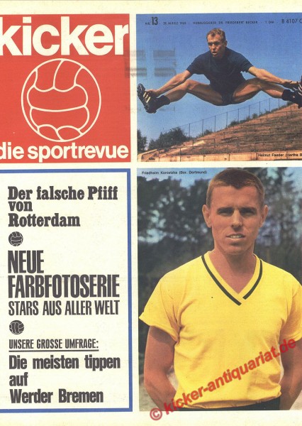 Kicker Sportrevue Nr. 13, 30.3.1965 bis 5.4.1965