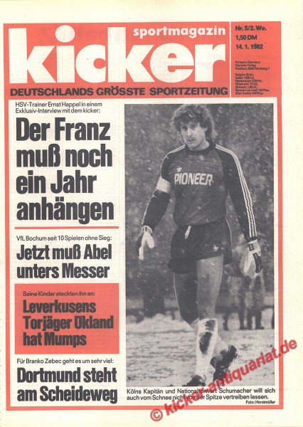 Kicker Sportmagazin Nr. 5, 14.1.1982 bis 20.1.1982