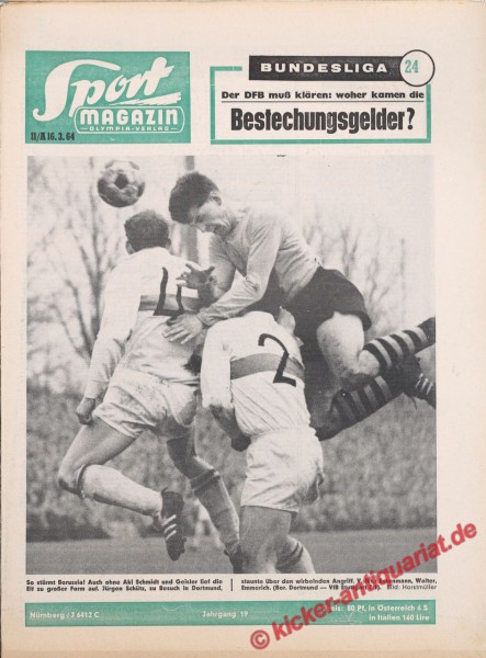 Sportmagazin Nr. 11A, 16.3.1964 bis 22.3.1964