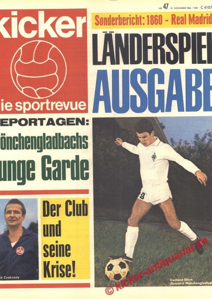 Kicker Sportrevue Nr. 47, 21.11.1966 bis 27.11.1966