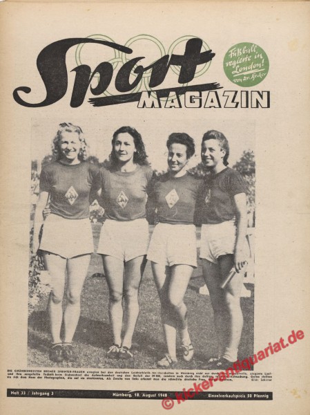 Sportmagazin Nr. 33, 18.8.1948 bis 24.8.1948