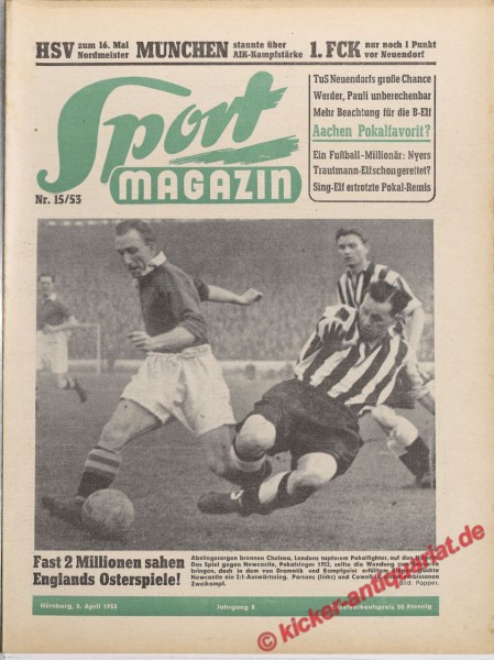 Sportmagazin Nr. 15A, 8.4.1953 bis 14.4.1953