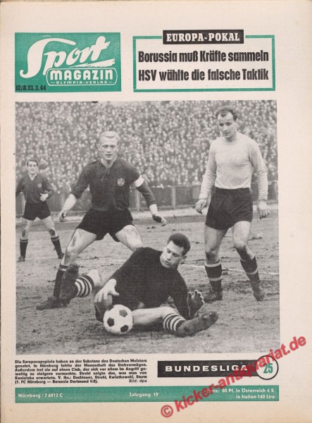 Sportmagazin Nr. 12A, 23.3.1964 bis 29.3.1964