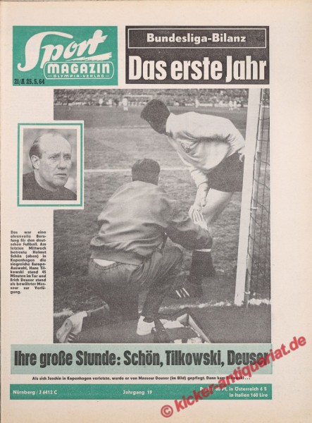 Sportmagazin Nr. 21A, 25.5.1964 bis 31.5.1964