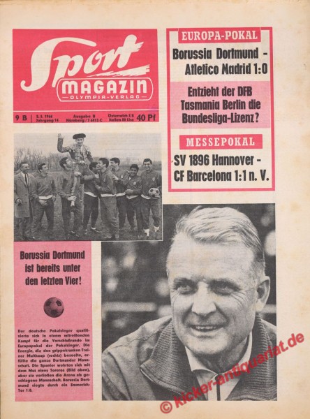 Sportmagazin Nr. 9B, 3.3.1966 bis 9.3.1966