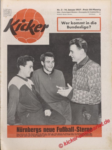 Kicker Nr. 2, 14.1.1957 bis 20.1.1957