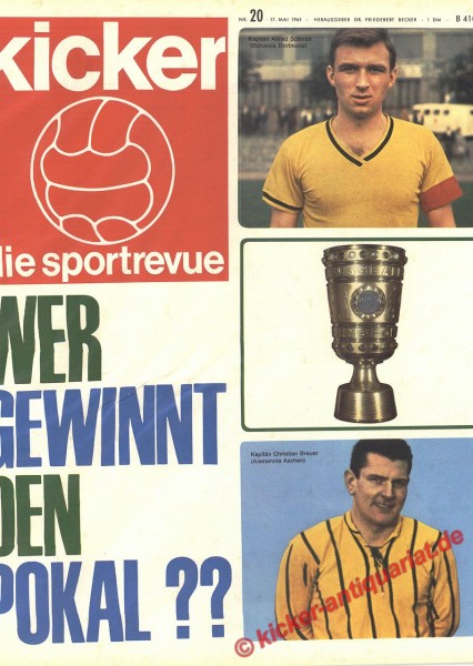 Kicker Sportrevue Nr. 20, 17.5.1965 bis 23.5.1965