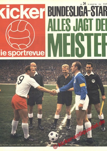 Kicker Sportrevue Nr. 34, 22.8.1966 bis 28.8.1966