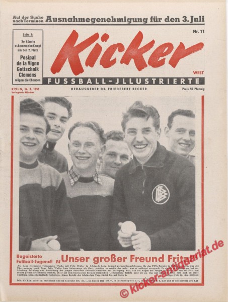Kicker Nr. 11, 14.3.1955 bis 20.3.1955